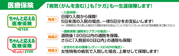 ちゃんと応える医療保険EVER